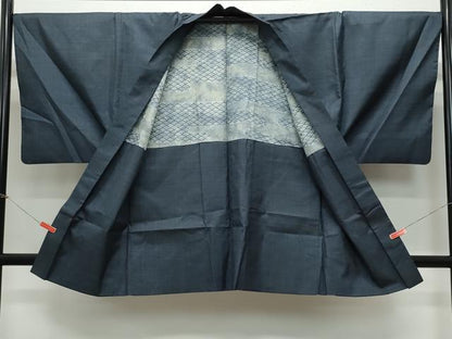 平和屋着物●男性　本場大島紬　アンサンブル　120亀甲　総詰め　正絹　逸品　CAAZ1152vf