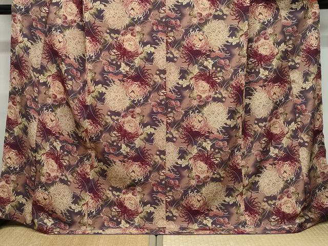 平和屋着物●小振袖　二尺袖　乱菊　洗える着物　CAAZ1173vf