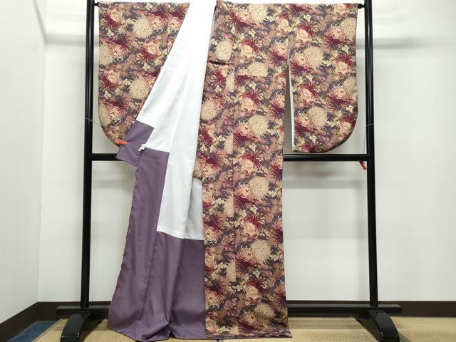 平和屋着物●小振袖　二尺袖　乱菊　洗える着物　CAAZ1173vf