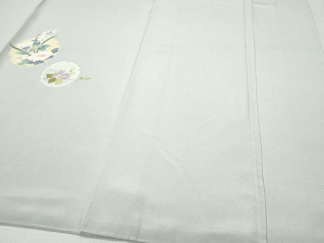 平和屋着物●訪問着 友禅 雪輪草花文 正絹 逸品 CAAZ1187vf