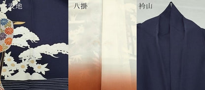 平和屋着物●創業460年・千總　訪問着　誰が袖花文　金彩　小田急百貨店扱い　正絹　逸品　CAAZ1197vf