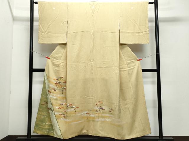 平和屋着物●豪華色留袖 駒刺繍 松 金彩 正絹 逸品 CAAZ1200vf