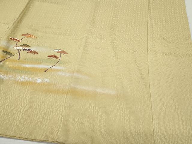 平和屋着物●豪華色留袖 駒刺繍 松 金彩 正絹 逸品 CAAZ1200vf