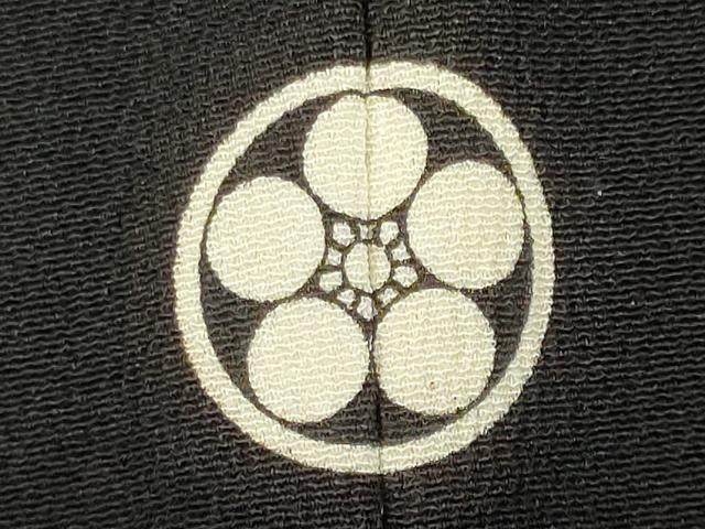 平和屋着物■豪華黒留袖　地紙飛鶴花文　金彩　正絹　逸品　CAAZ1391ou