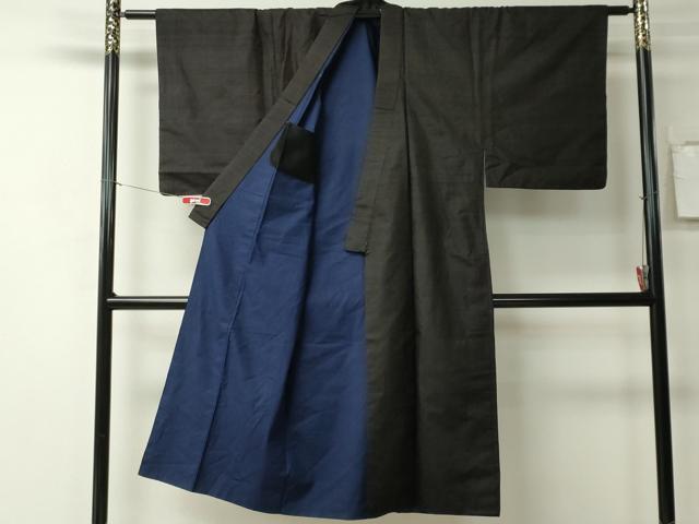平和屋着物■男性 紬 縞 正絹 逸品 CAAZ1583ou