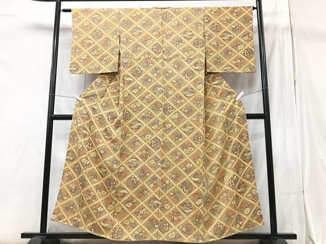 平和屋着物■上質な小紋 花丸文 正絹 逸品 CAAZ1921xe
