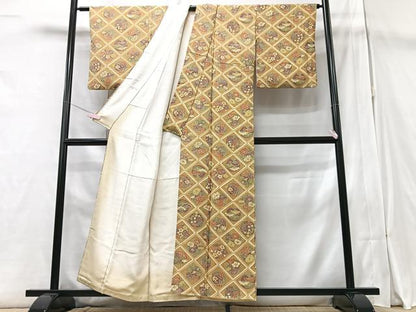 平和屋着物■上質な小紋 花丸文 正絹 逸品 CAAZ1921xe