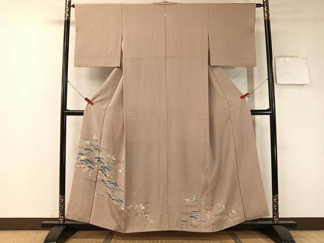 平和屋着物■豪華色留袖　友禅　霞枝松文　正絹　逸品　CAAZ2237vp