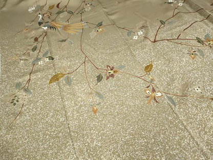 平和屋着物●訪問着　作家物　花鳥文　金彩　正絹　逸品　CAAZ2406ut