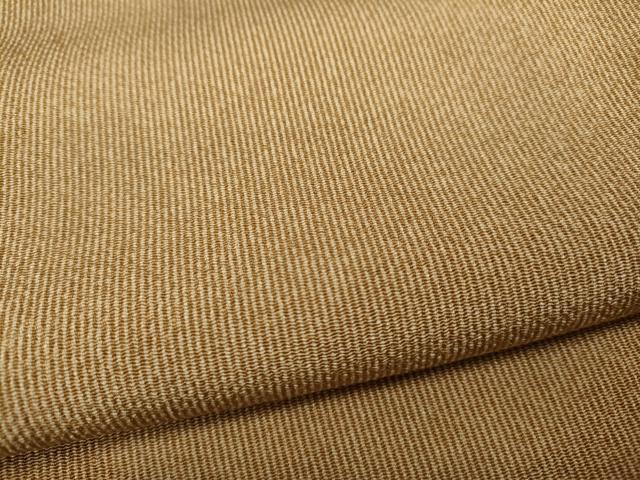 平和屋着物●伝統工芸師　服部光擴　江戸小紋　万筋　黃朽葉色×雄黄色　鬼しぼ縮緬　正絹　逸品　CAAZ2443ut