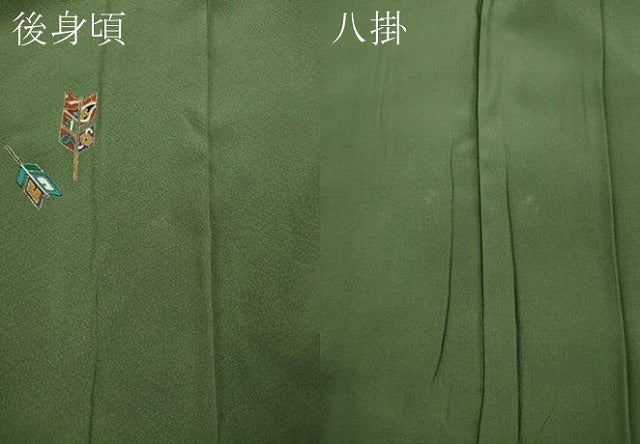 平和屋着物●上質な小紋 矢羽文 金彩 正絹 逸品 CAAZ2450ut