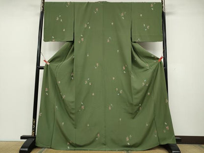 平和屋着物●上質な小紋 矢羽文 金彩 正絹 逸品 CAAZ2450ut