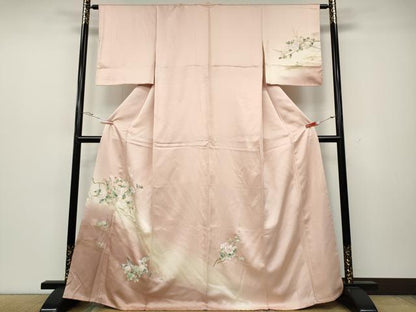 平和屋着物●訪問着 立波舟花文 暈し染め 金彩 正絹 逸品 未使用 CAAZ2462ut