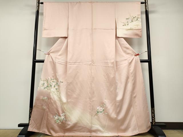 平和屋着物●訪問着 立波舟花文 暈し染め 金彩 正絹 逸品 未使用 CAAZ2462ut