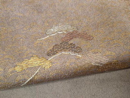 平和屋着物●訪問着　竹屋町刺繍　道長松文　暈し染め　金彩　正絹　逸品　CAAZ2468ut