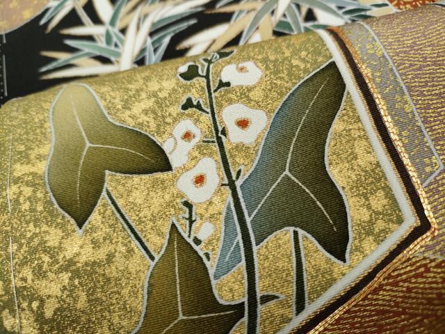 平和屋着物●豪華黒留袖　作家物　駒刺繍　エ霞亀甲草花文　金彩　正絹　逸品　未使用　CAAZ2471ut