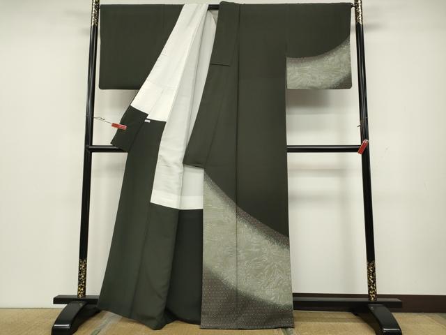 平和屋着物●訪問着　切嵌遠山人物文　暈し染め　正絹　逸品　CAAZ2477ut