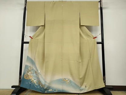 平和屋着物●豪華色留袖 花車文 暈し染め 金銀彩 京都きもの友禅扱い 正絹 逸品 CAAZ2483ut