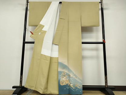 平和屋着物●豪華色留袖 花車文 暈し染め 金銀彩 京都きもの友禅扱い 正絹 逸品 CAAZ2483ut
