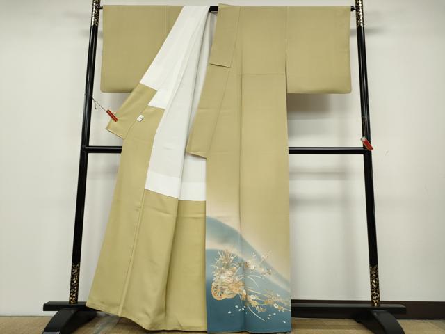平和屋着物●豪華色留袖 花車文 暈し染め 金銀彩 京都きもの友禅扱い 正絹 逸品 CAAZ2483ut