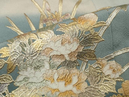平和屋着物●豪華色留袖 花車文 暈し染め 金銀彩 京都きもの友禅扱い 正絹 逸品 CAAZ2483ut