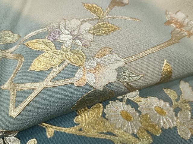 平和屋着物●豪華色留袖 花車文 暈し染め 金銀彩 京都きもの友禅扱い 正絹 逸品 CAAZ2483ut
