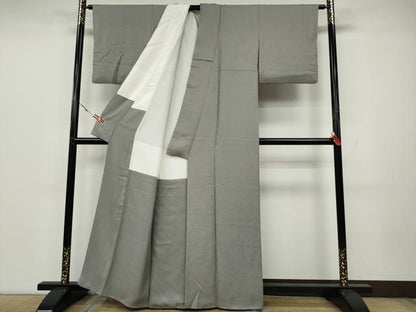 平和屋着物●上質な色無地　枝葉地紋　潤色　正絹　逸品　CAAZ2495ut