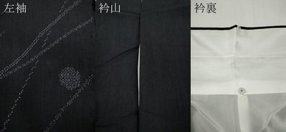 平和屋着物●訪問着 結城紬 100亀甲 露芝文 正絹 逸品 CAAZ2518ut