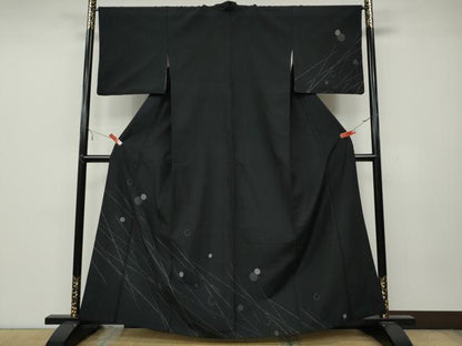 平和屋着物●訪問着 結城紬 100亀甲 露芝文 正絹 逸品 CAAZ2518ut
