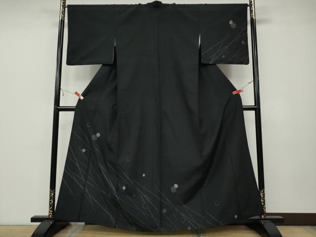 平和屋着物●訪問着 結城紬 100亀甲 露芝文 正絹 逸品 CAAZ2518ut