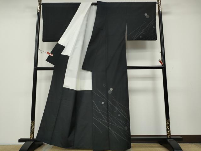 平和屋着物●訪問着 結城紬 100亀甲 露芝文 正絹 逸品 CAAZ2518ut