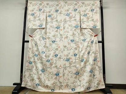 平和屋着物●創業460年・千總 小紋 絞り 枝橘文 金彩 正絹 逸品 CAAZ2532ut