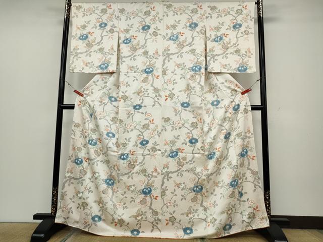 平和屋着物●創業460年・千總 小紋 絞り 枝橘文 金彩 正絹 逸品 CAAZ2532ut