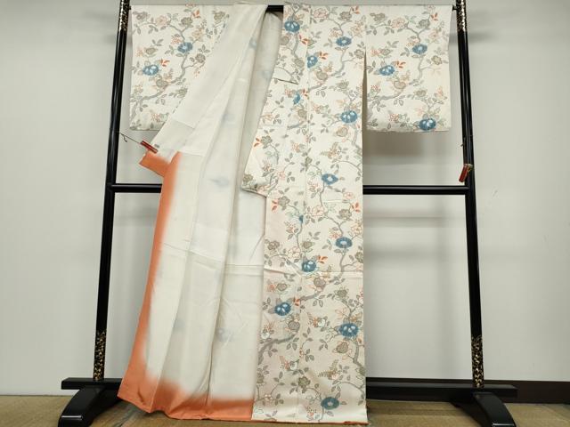 平和屋着物●創業460年・千總 小紋 絞り 枝橘文 金彩 正絹 逸品 CAAZ2532ut
