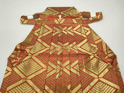 平和屋着物●男性 馬乗り袴 舞台衣装 菱松葉文 金糸 未使用 CAAZ2538ut