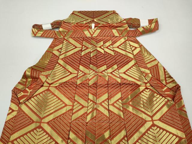 平和屋着物●男性 馬乗り袴 舞台衣装 菱松葉文 金糸 未使用 CAAZ2538ut