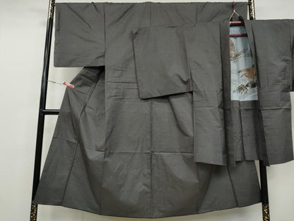 平和屋着物●男性　本場大島紬　アンサンブル　120亀甲　総詰め　正絹　逸品　CAAZ2558ut