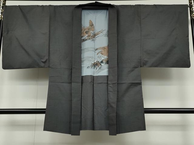 平和屋着物●男性　本場大島紬　アンサンブル　120亀甲　総詰め　正絹　逸品　CAAZ2558ut