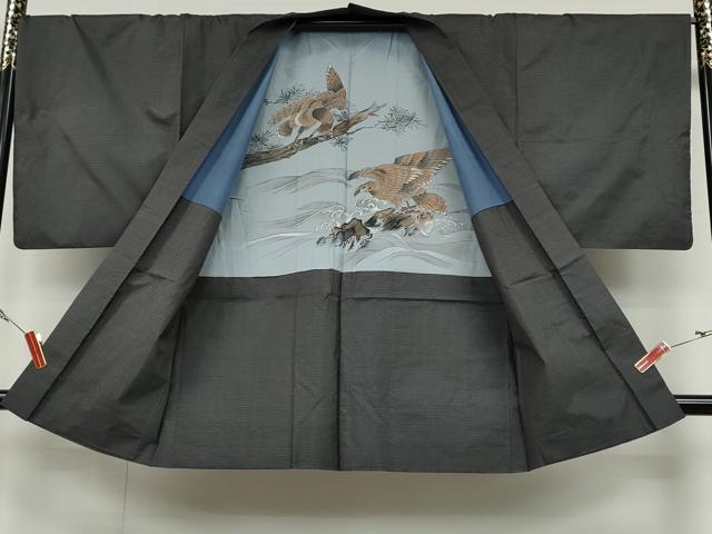 平和屋着物●男性　本場大島紬　アンサンブル　120亀甲　総詰め　正絹　逸品　CAAZ2558ut