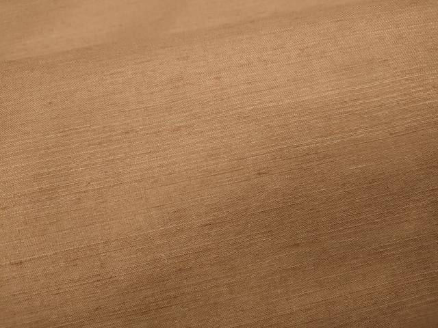 平和屋着物●結城紬 色無地 赤香色 正絹 逸品 CAAZ2565ut
