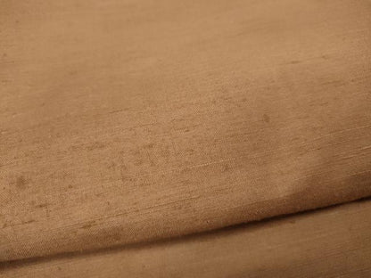 平和屋着物●結城紬 色無地 赤香色 正絹 逸品 CAAZ2565ut