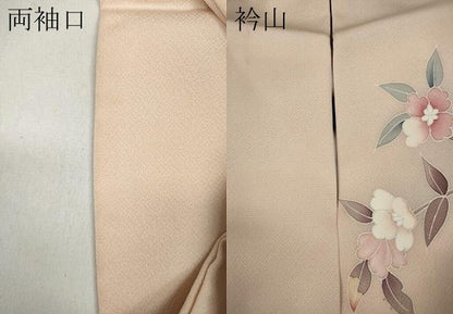 平和屋着物●訪問着　友禅　草花文　正絹　逸品　CAAZ2571ut