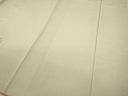 平和屋着物●訪問着　友禅　草花文　正絹　逸品　CAAZ2588ut