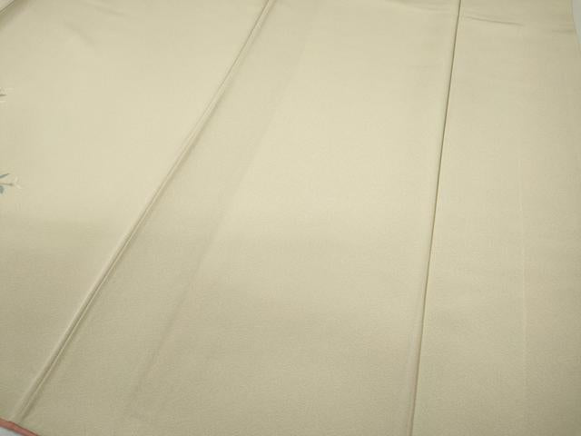 平和屋着物●訪問着　友禅　草花文　正絹　逸品　CAAZ2588ut
