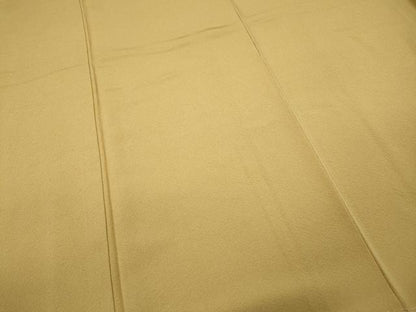 平和屋着物●上質な色無地　霞地紋　玉蜀黍色　正絹　逸品　未使用　CAAZ2596ut