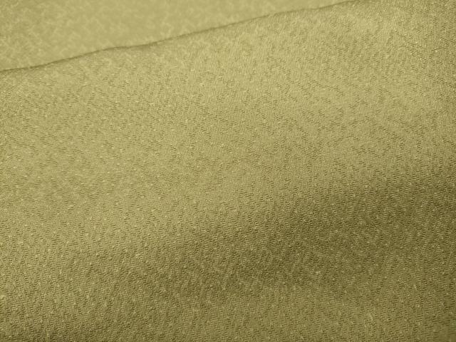 平和屋着物●上質な色無地 吉祥地紋 木蘭色 正絹 逸品 CAAZ2603ut