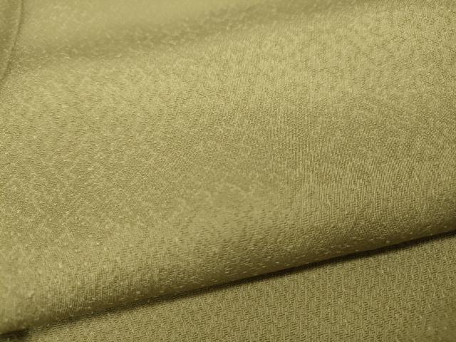 平和屋着物●上質な色無地 吉祥地紋 木蘭色 正絹 逸品 CAAZ2603ut
