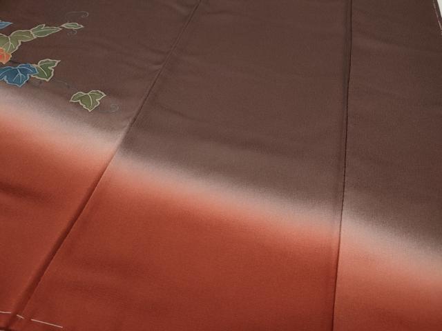 平和屋着物●訪問着　蔦の葉文　暈し染め　金彩　正絹　逸品　未使用　CAAZ2623ut
