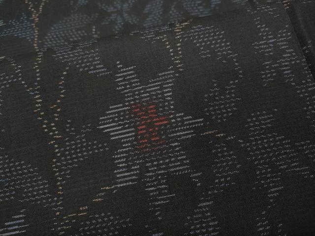平和屋着物●本場大島紬　蔦の葉花文　やまと誂製　正絹　逸品　CAAZ2707ut