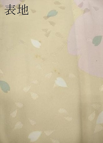 平和屋着物●長襦袢　無双仕立て　舞桜文　正絹　逸品　CAAZ2709ut